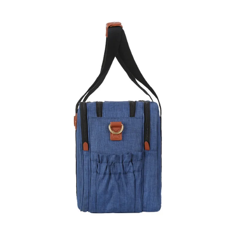 Mens weekender small baby oxford diaper shoulder tote bag with changing pad