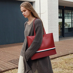 Striped Style original leather handbags for women wholesale uk tote bags 2019 online shopping customize bag