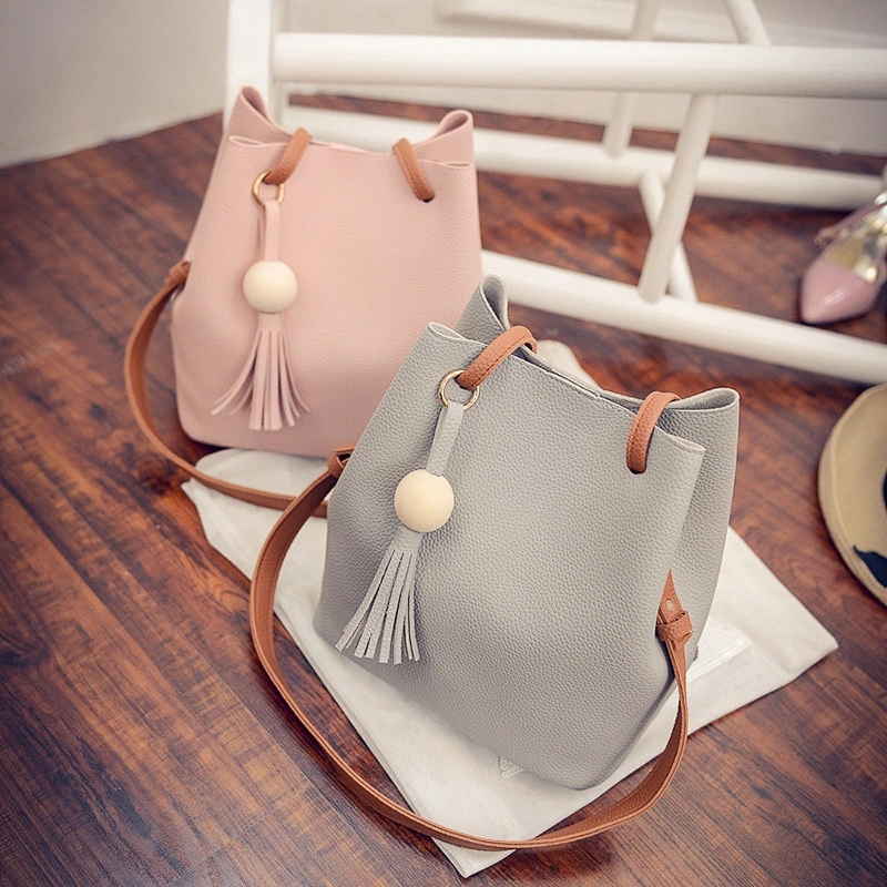 Wholesale cheap cross body ladies women's bucket hand sling bag handbags from china