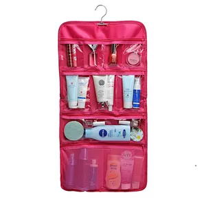 300D fashion large travel hanging toiletry bag for women