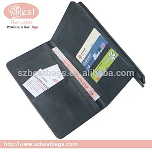 RFID blocking secure passport holder card holder wallet