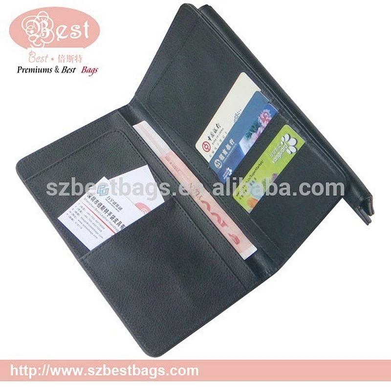 RFID blocking secure passport holder card holder wallet