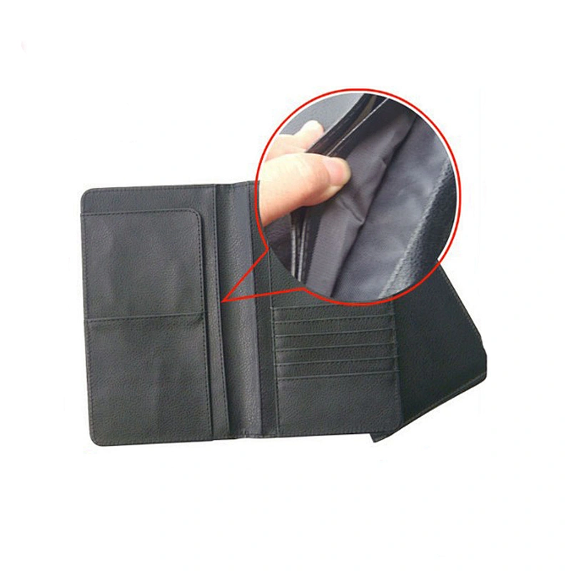 custom safe RFID blocking leather passport holder passport wallet