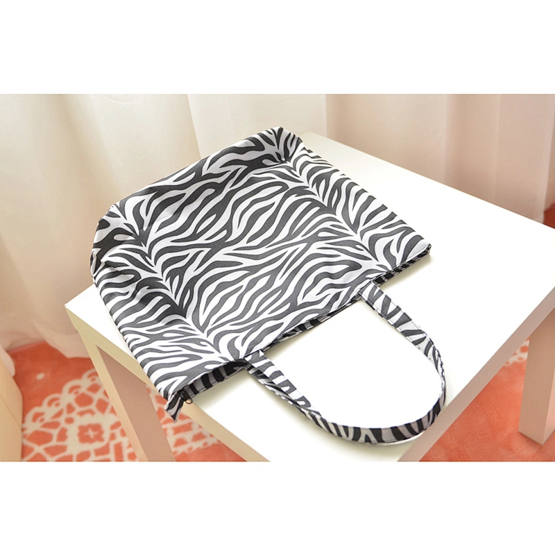 Customisable large utility heavy duty folding foldable polyester shopping handbag tote bag