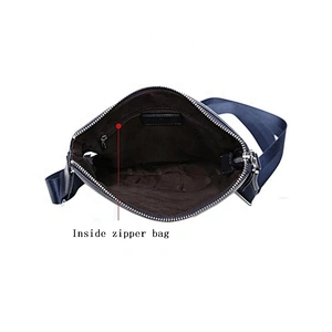 Leather canvas Fashion Men's Genuine Walking shoulder bags