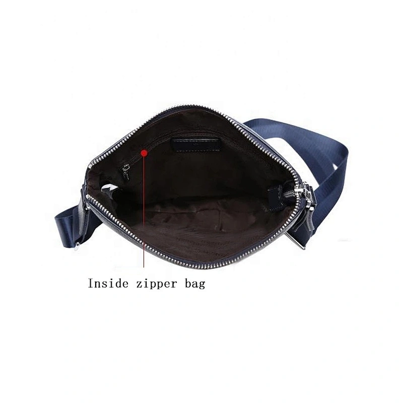 Leather canvas Fashion Men's Genuine Walking shoulder bags