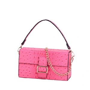 Ladies Cross Body Messenger Bag Women Shoulder Bags Tote Satchel metal fashion bamboo gold  Handbag handle Clutch rain cover