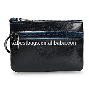 Genuine Leather small change coin pocket mini wallet card holder key wallet