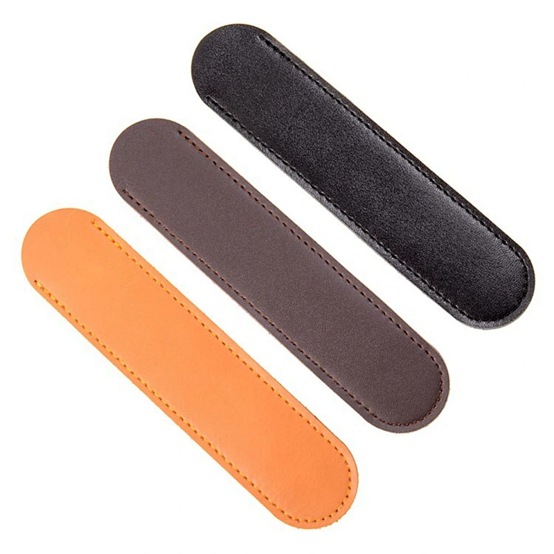 korean style simple creative head layer cowhide pure handmade cowhide pen bag for office or school