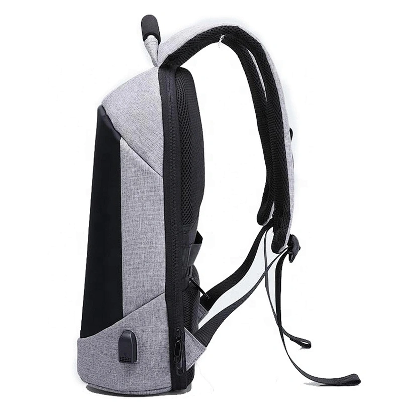 2020 new  simple practical fashion waterproof men' laptop backpack with USB anti-theft design  for working