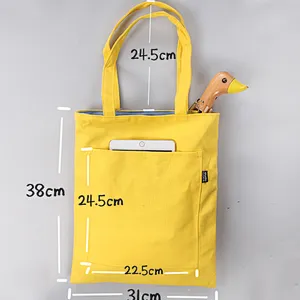 Wholesale cheap reusable personalised mini vintage canvas tote shopping bags with zipper