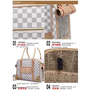 2019 new design fashionable  breathable portable folding pet bag for pet cat and dog