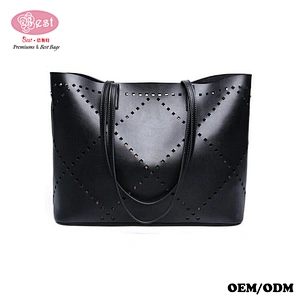 Premium Cowhide Leather Handbag Western Fashion Oversize Volume Tote Bag with Removable interior pouch Handbags