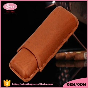 Hot selling new arrival genuine leather cigar case