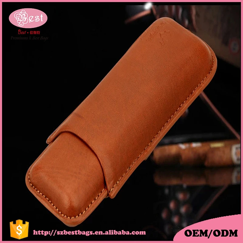 Hot selling new arrival genuine leather cigar case