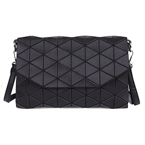 2019 stylish classic versatile folding geometric bag chain  single-shoulder laser bag for women for shopping or party