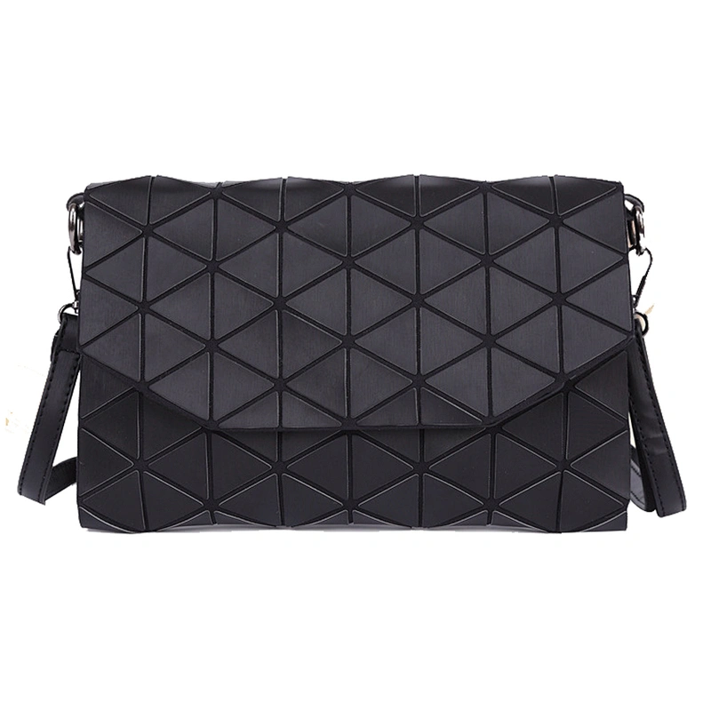 2019 stylish classic versatile folding geometric bag chain  single-shoulder laser bag for women for shopping or party