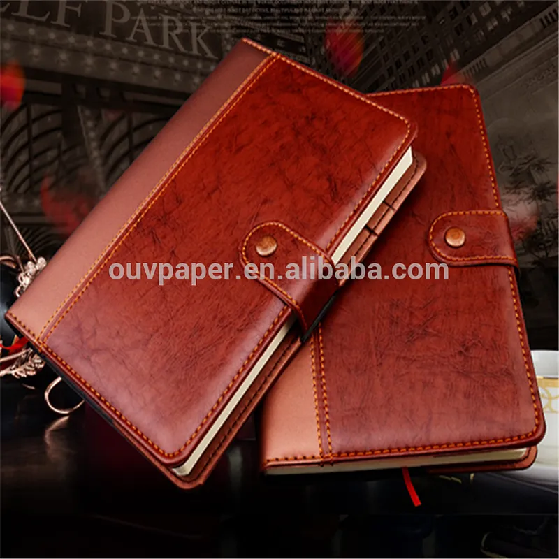 2017 leather diary notebook with lock
