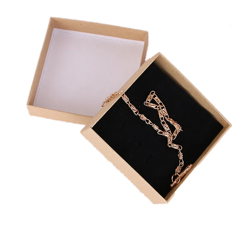 Customized Kraft paper bridesmaid gift box jewelry with factory prices