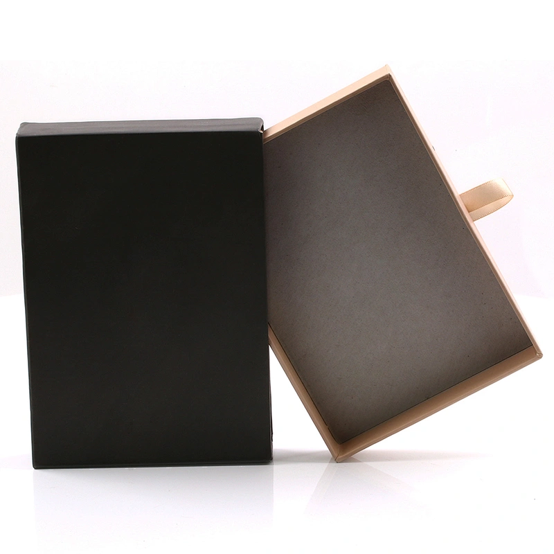Custom logo printed cardboard drawer jewelry packaging box for ring