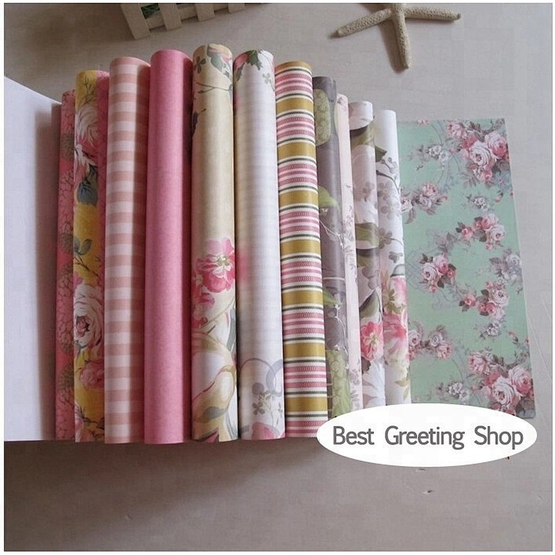 Factory Price 12x12 Double-sided Scrapbook Paper Customized Sticker Scrapbooking 3D