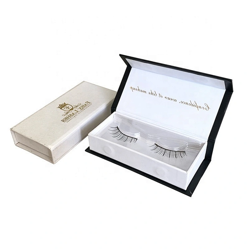 Customized black, false eyelash storage box