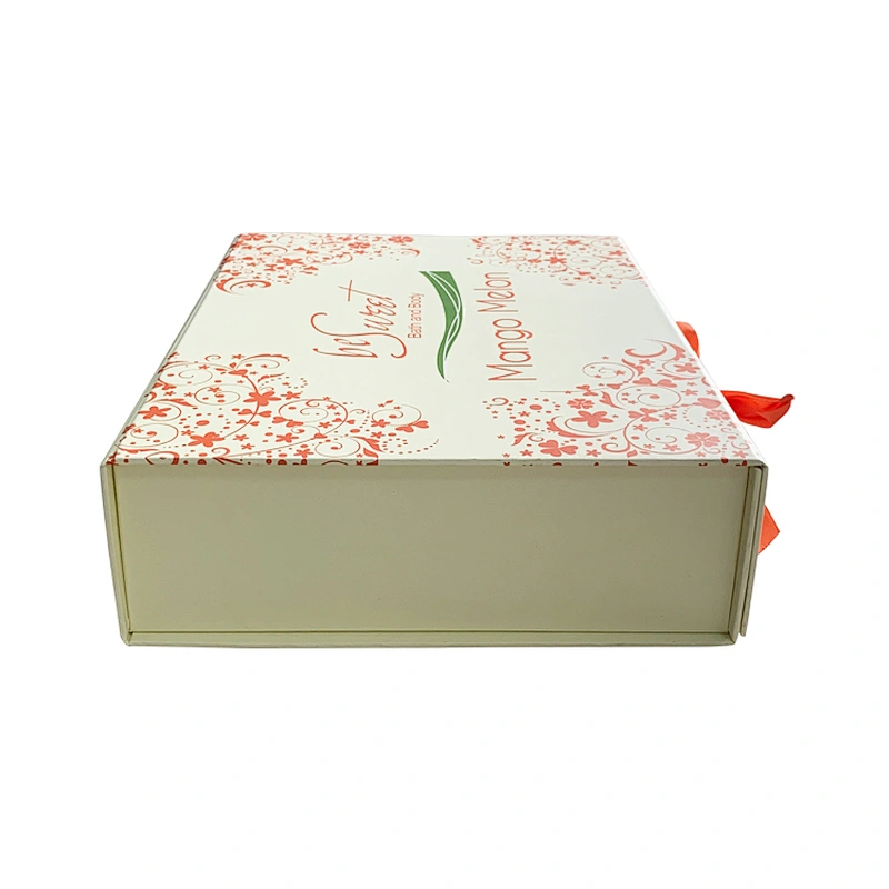 Customized foldable storage box plastic pallet custom logo With ribbon