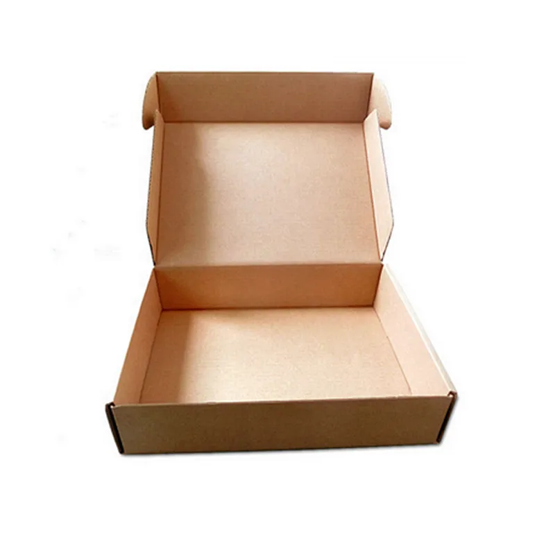 Disposable custom printed brown kraft paper pizza box for take-out