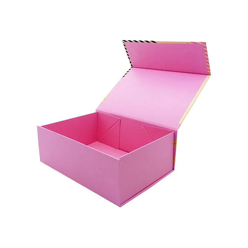 Flat Folding Gift Packaging Box With Magnetic Lid For Baby Clothes