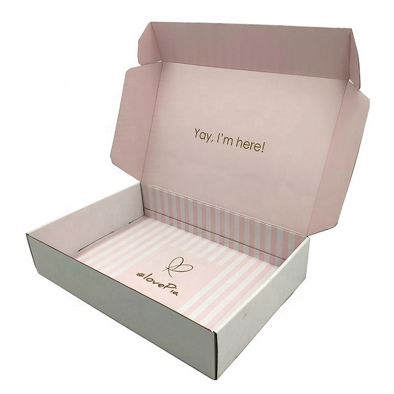 Large pink durable clothing mailing box