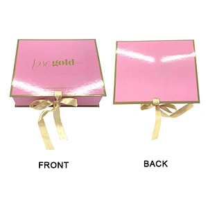 The newest gift box wood black chocolate with ribbon hot stamping plate