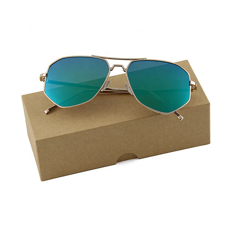 Custom cardboard paper lid and bottom sunglasses eyewear packaging box