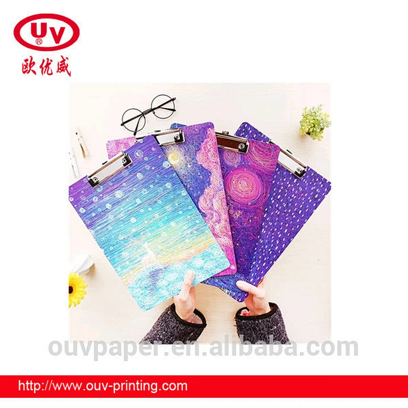 Paper cardboard material custom printing clip binder
