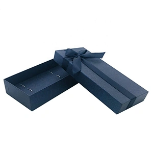 Thick cardboard paper box for Jewelry with cotton lining