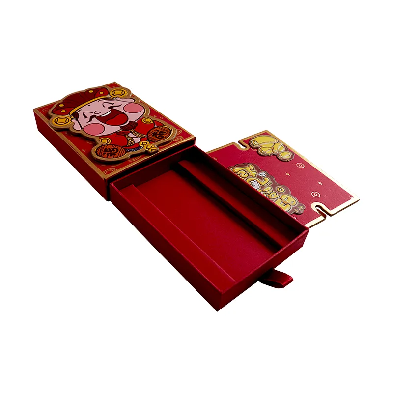 String square lid window paper ribbon closes sliding small suitcase shaped baby cardboard gift box