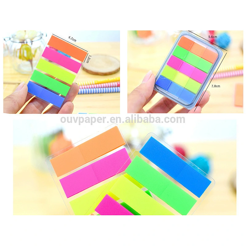 5 color PET film index sticky note