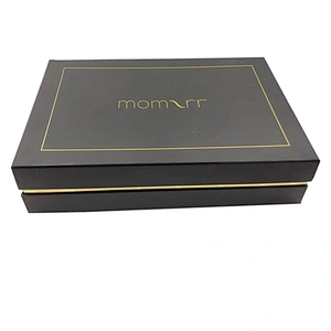 Wholesale custom Black and Gold Color Gift Packaging Boxes for Clothes Custom Logo