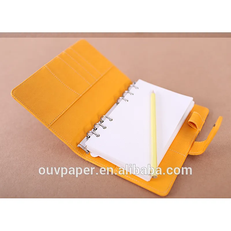 Business Quality Custom Notebook Holder A5 PU Leather Notebook