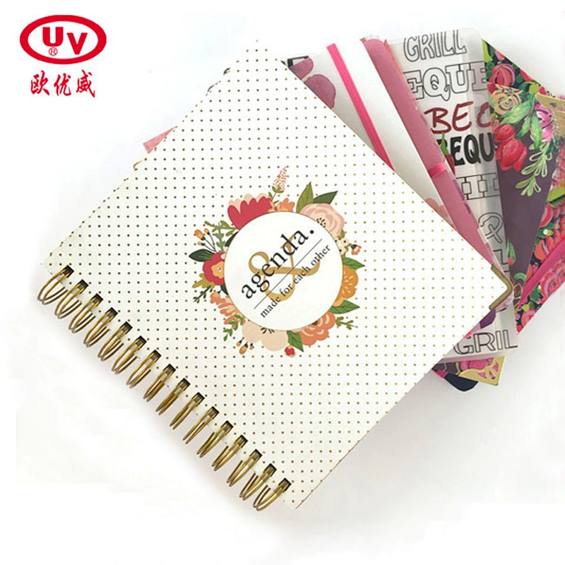 Custom 2020 printing spiral agenda planner