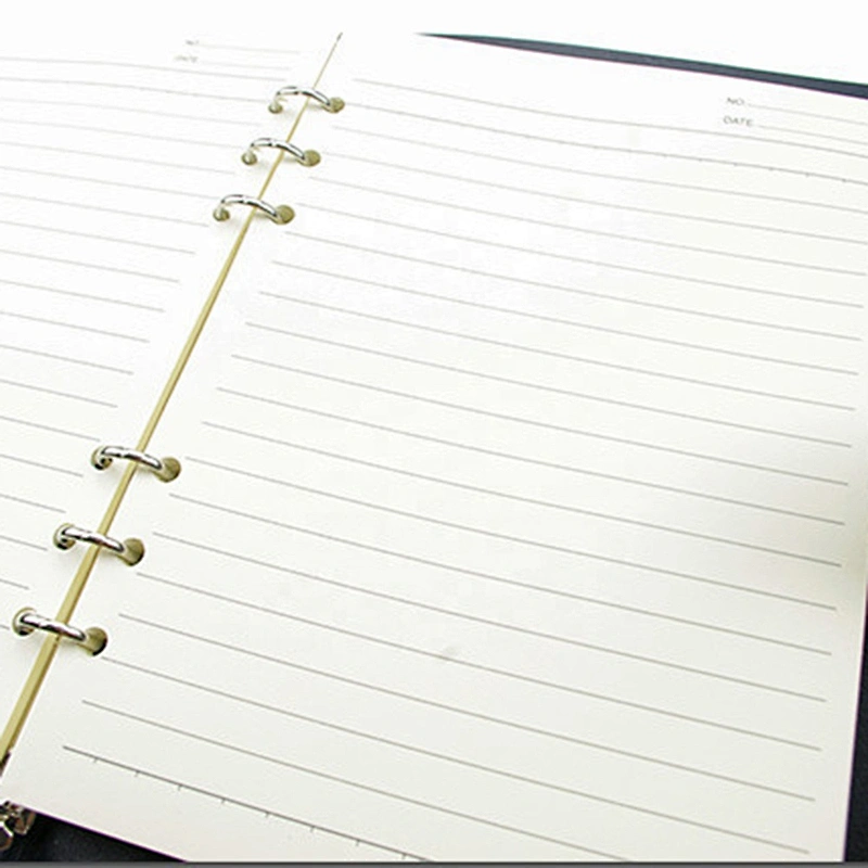 Business high-grade genuine leather retro ring binder notebook