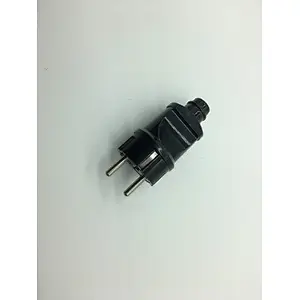 Electric straight plug with earth contact