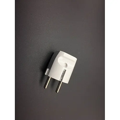 Electric plug straight bell without earth contact