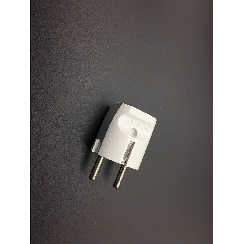 Electric plug straight bell without earth contact