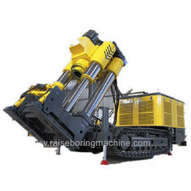Raise Depth 400m Crawler Raise Borer Diesel - Electric Dual Power Hydraulic System