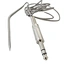 BBQ Temperature Probe with 2 Pcs Stainless Steel Grill Holder