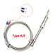1-5m Bayonet Compression Pressure Spring Shielded Wire Temperature Sensor Probe
