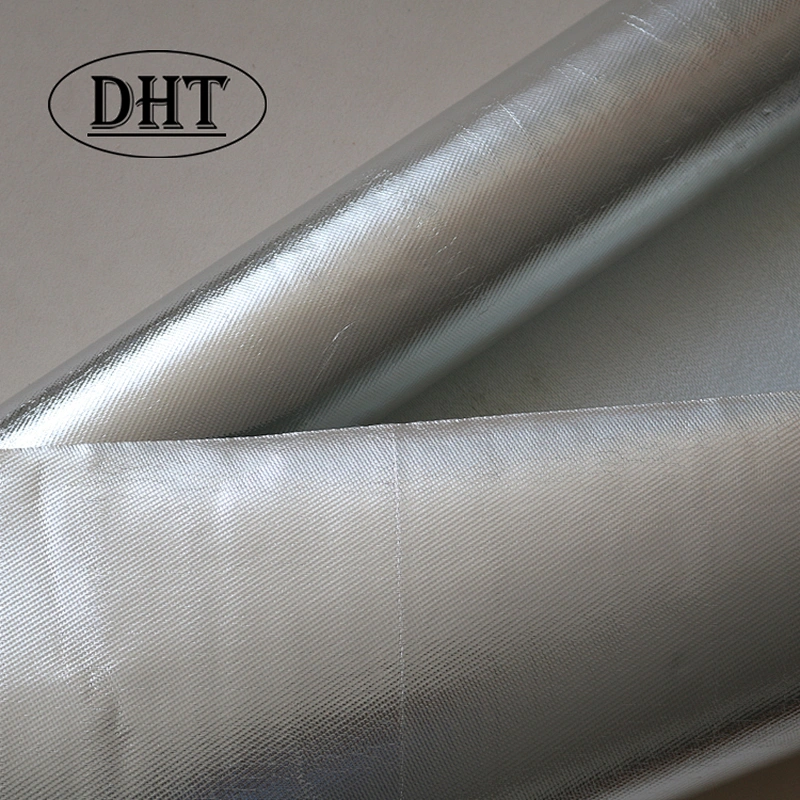 Waterproof 880g Light Reflect Silver Coated Fabric High Temperature for Fire Blanket
