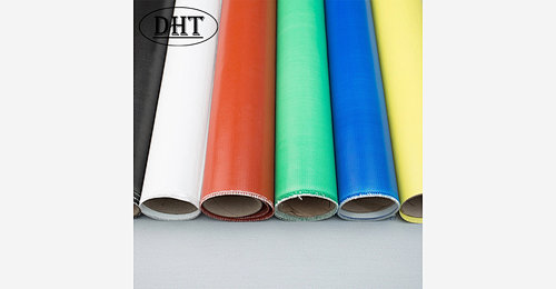 Colored Silicone 1 Side Coating Fiberglass Fabric Heat Insulation 15oz ...