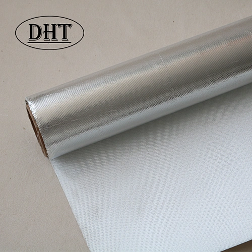 Waterproof 880g Light Reflect Silver Coated Fabric High Temperature for Fire Blanket