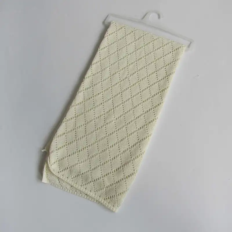 100% cotton knitted baby blanket